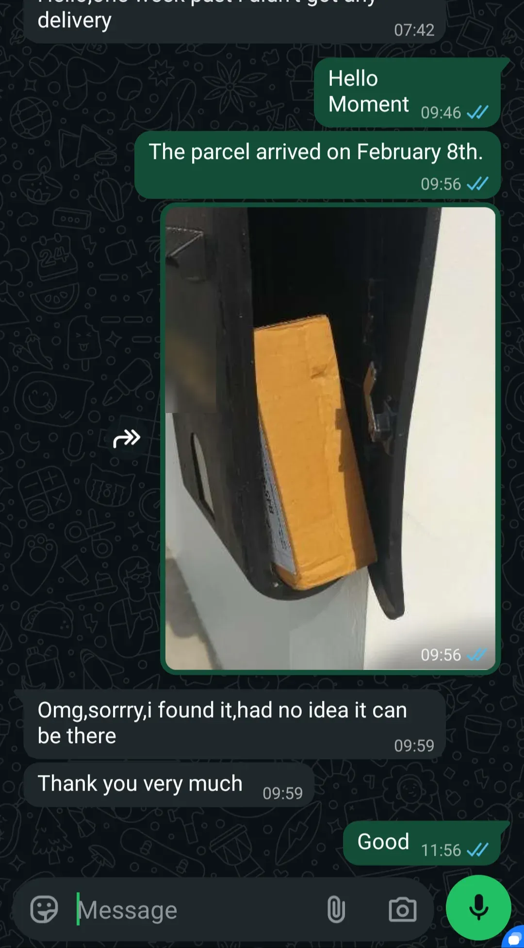 WhatsApp chat with a customer in Phuket about TEREA Warm